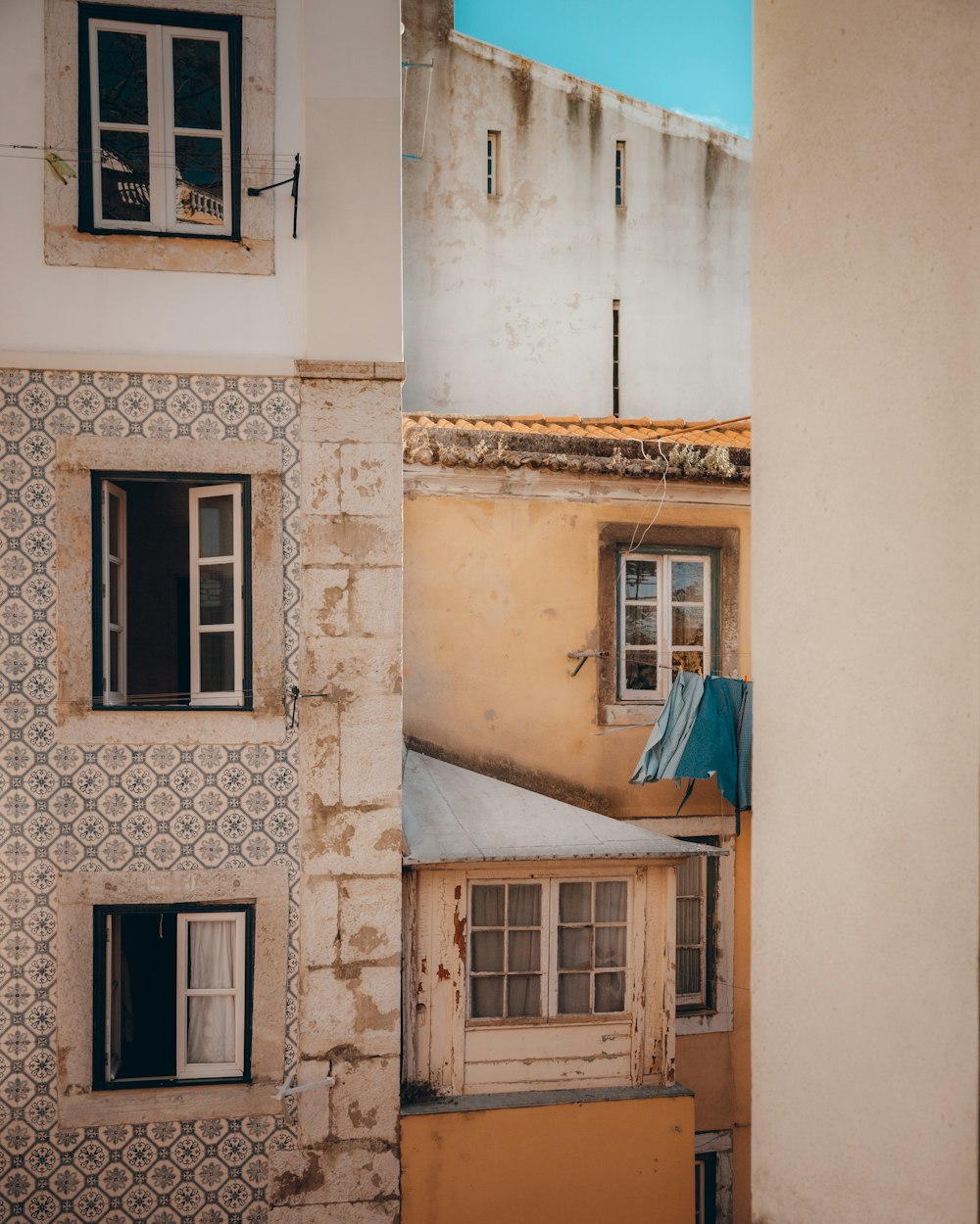 a view of a building from a distance