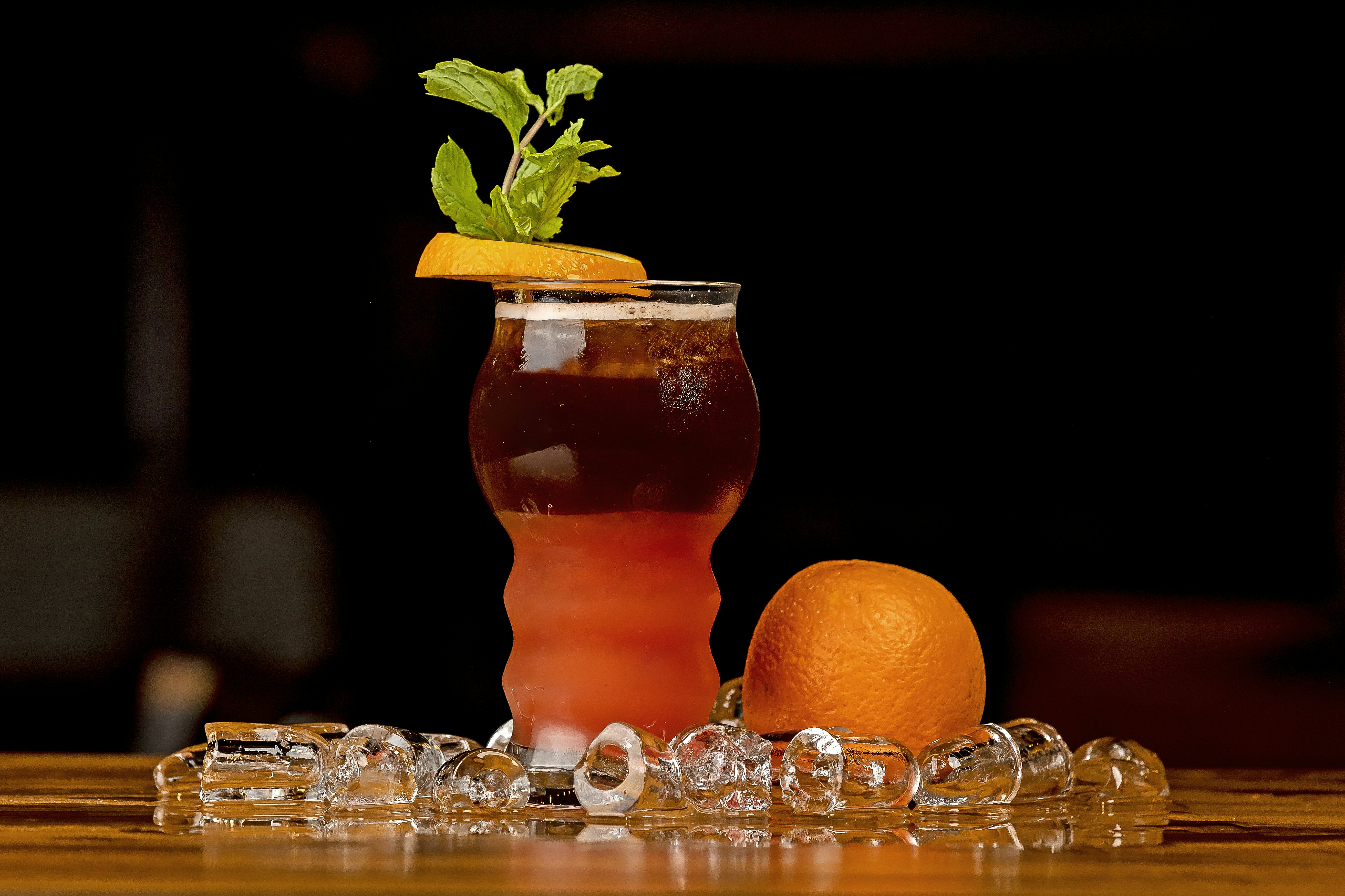 a drink with a garnish garnish garnish garnish