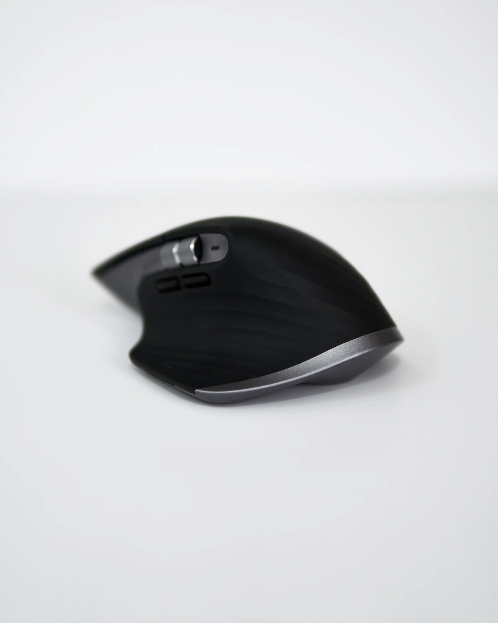 Black MX Master mouse on white
