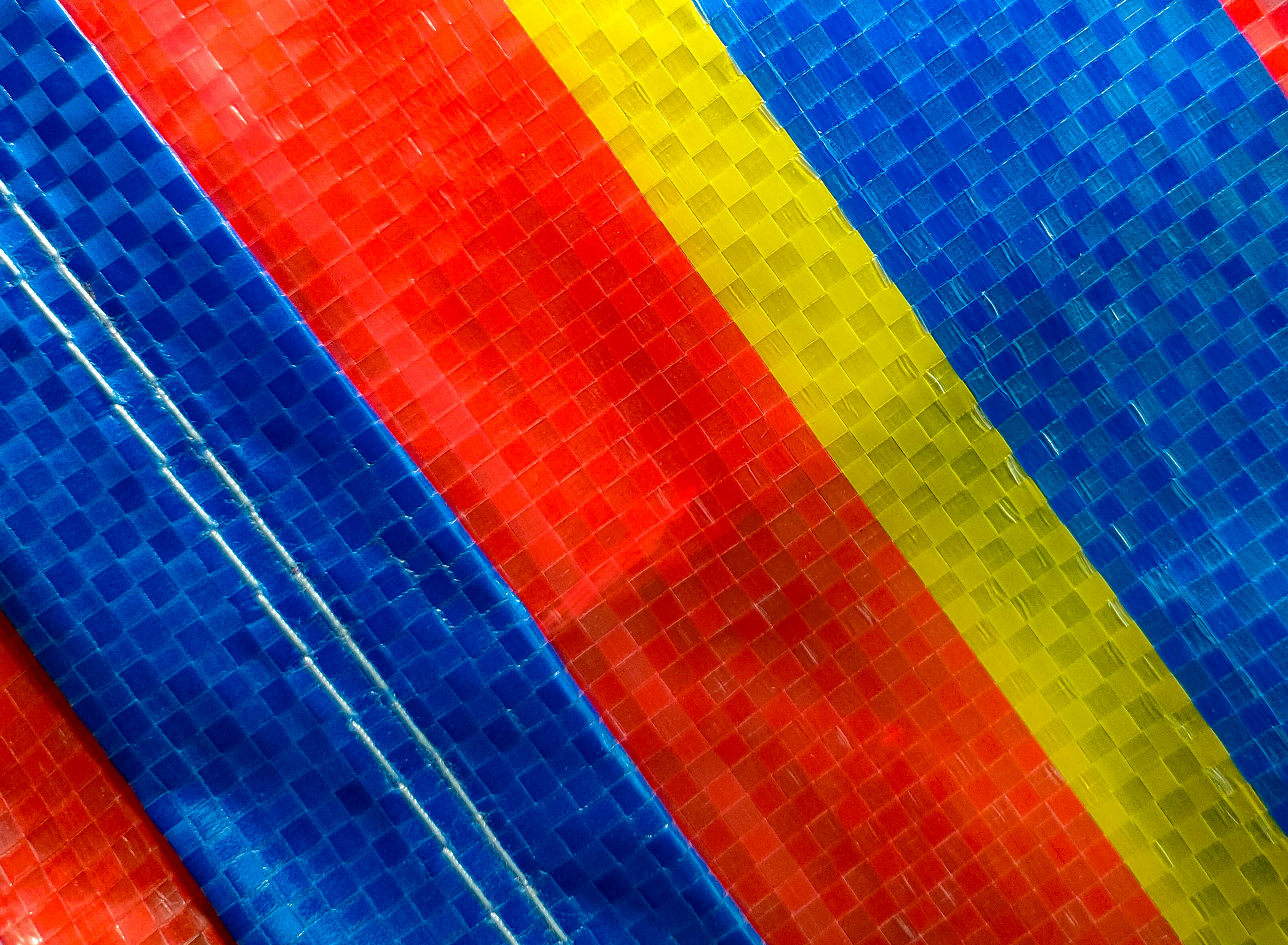 A close-up shot of a beautifully designed, colorful 'Happy Birthday' banner.