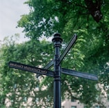 Close-up of a sturdy metal sign post with a realtor's sign attached.