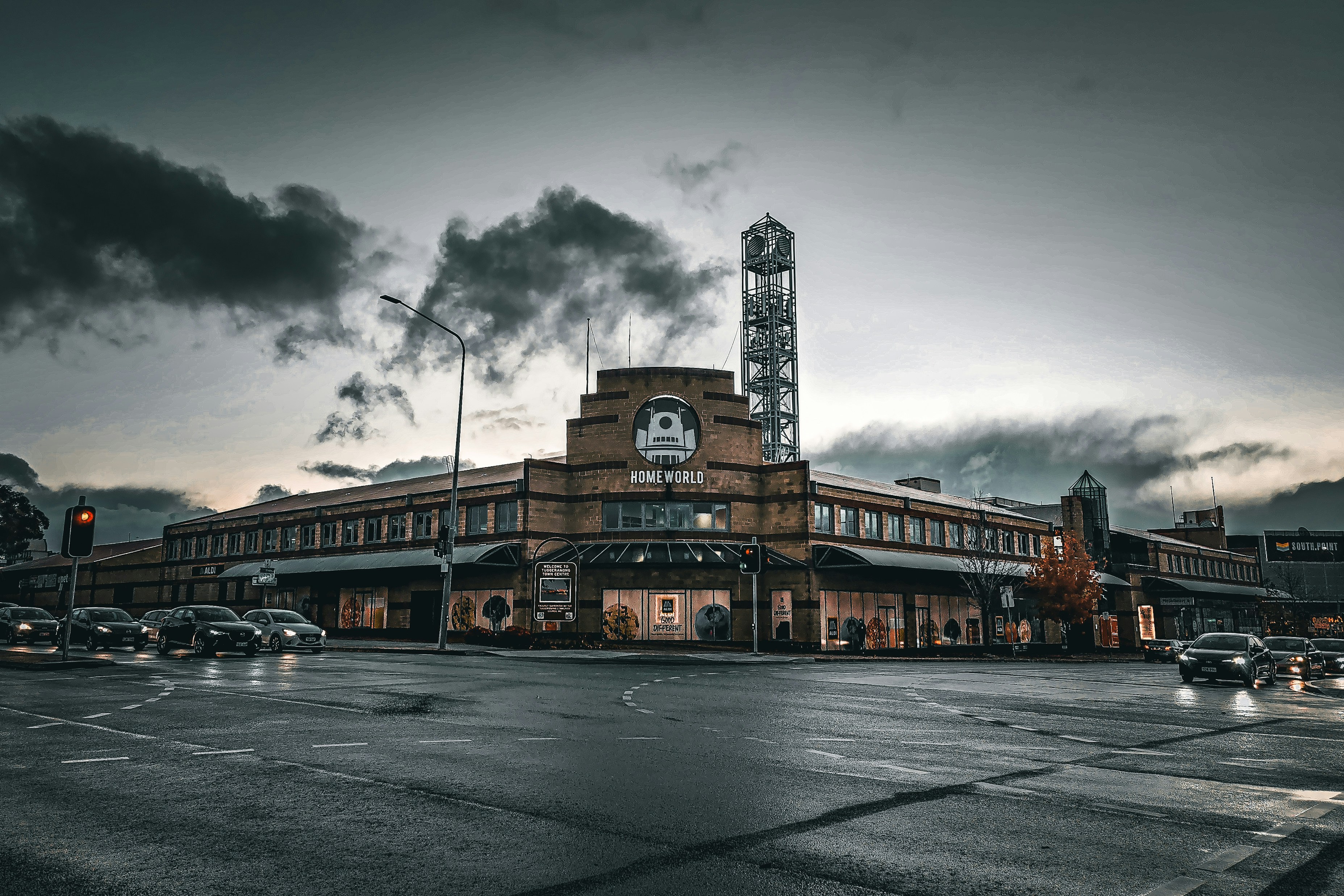 a large building with a clock on the front of it
