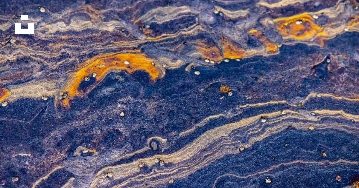 A close up of a blue and yellow marble photo – Free Rock Image on Unsplash