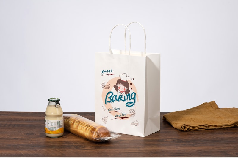Kraft paper carrier bags