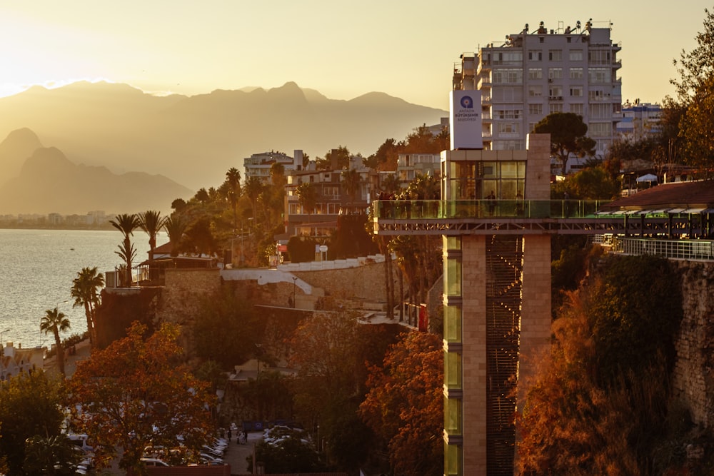 a view of a city next to a body of water