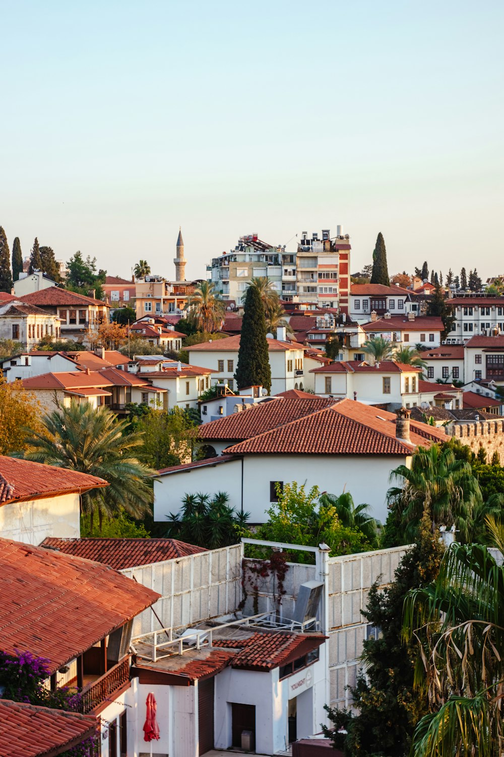 a view of a city with lots of buildings