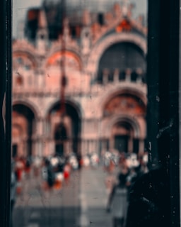 Blurry image of professionals providing maintenance and services, respecting privacy.