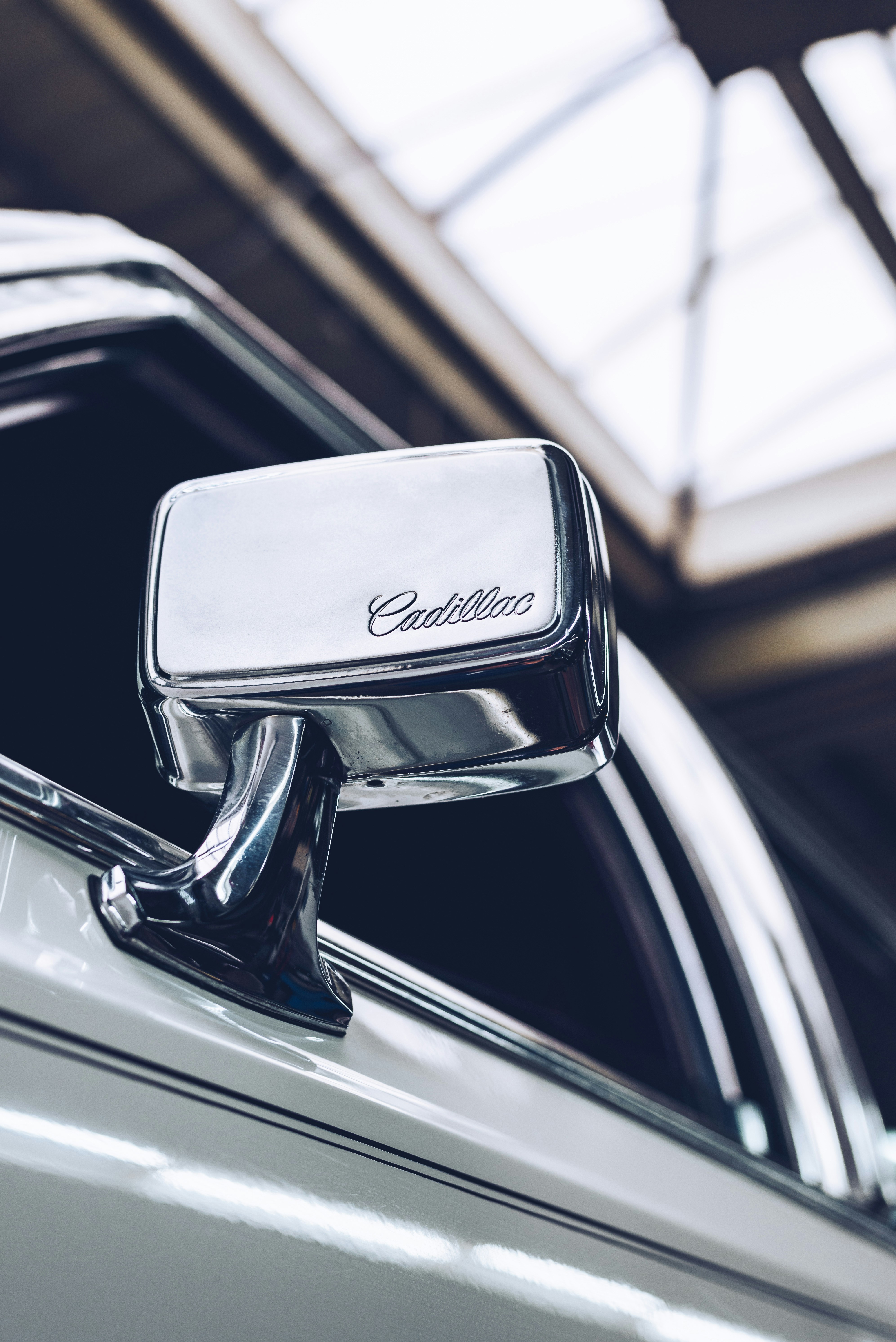 a close up of a car mirror on a vehicle