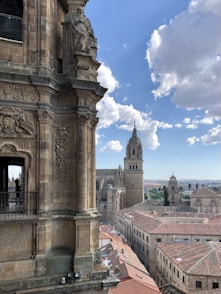 a view of a city from a tall building
