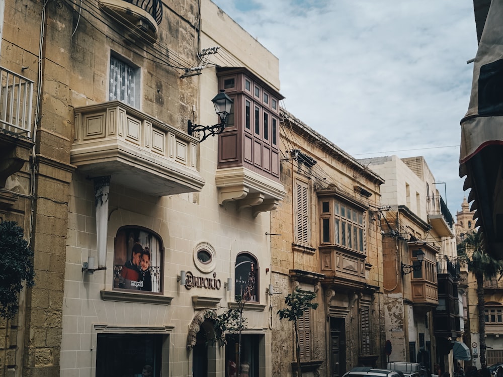 a building with a clock on the front of it