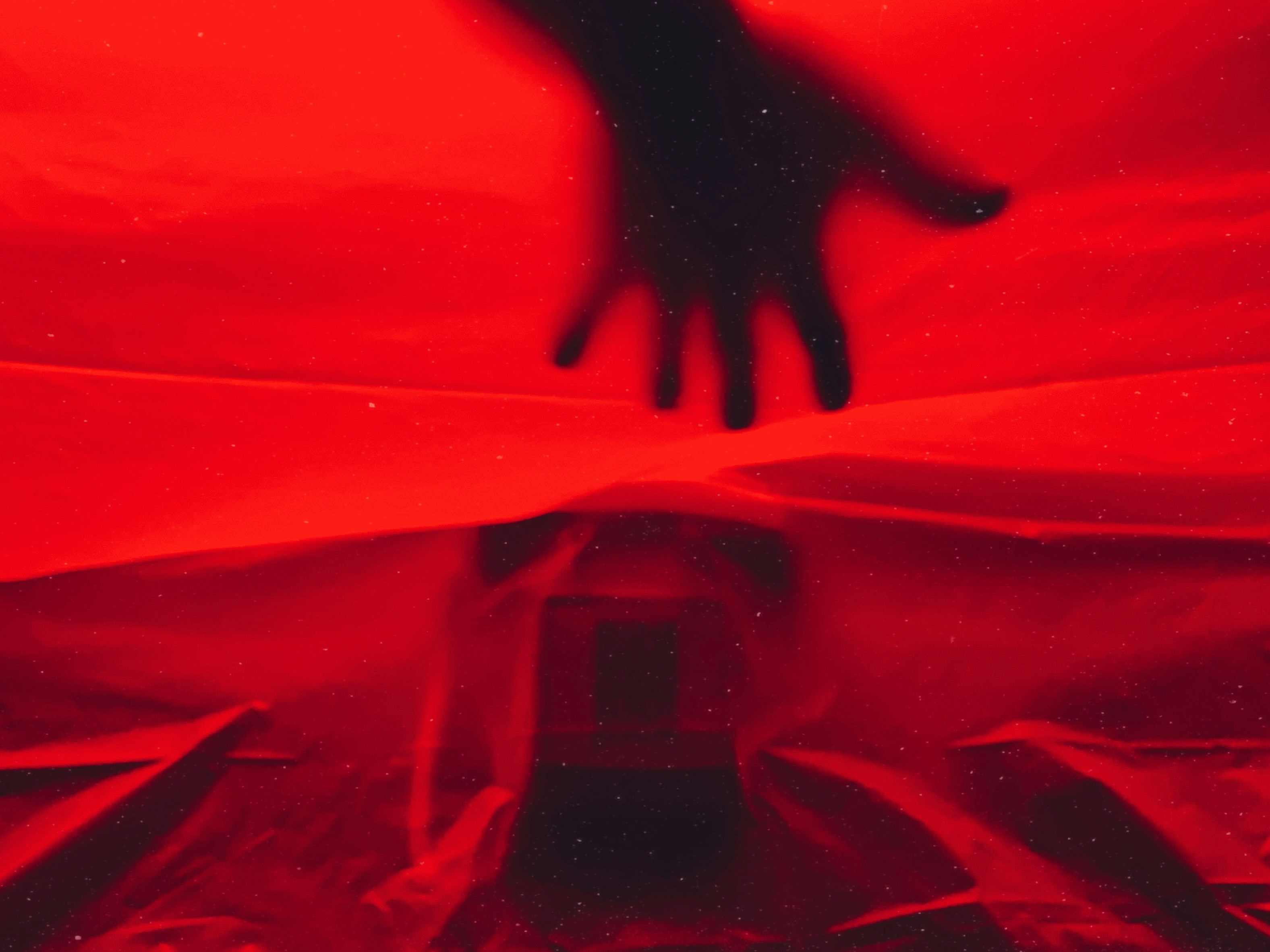 Creative hand reaching