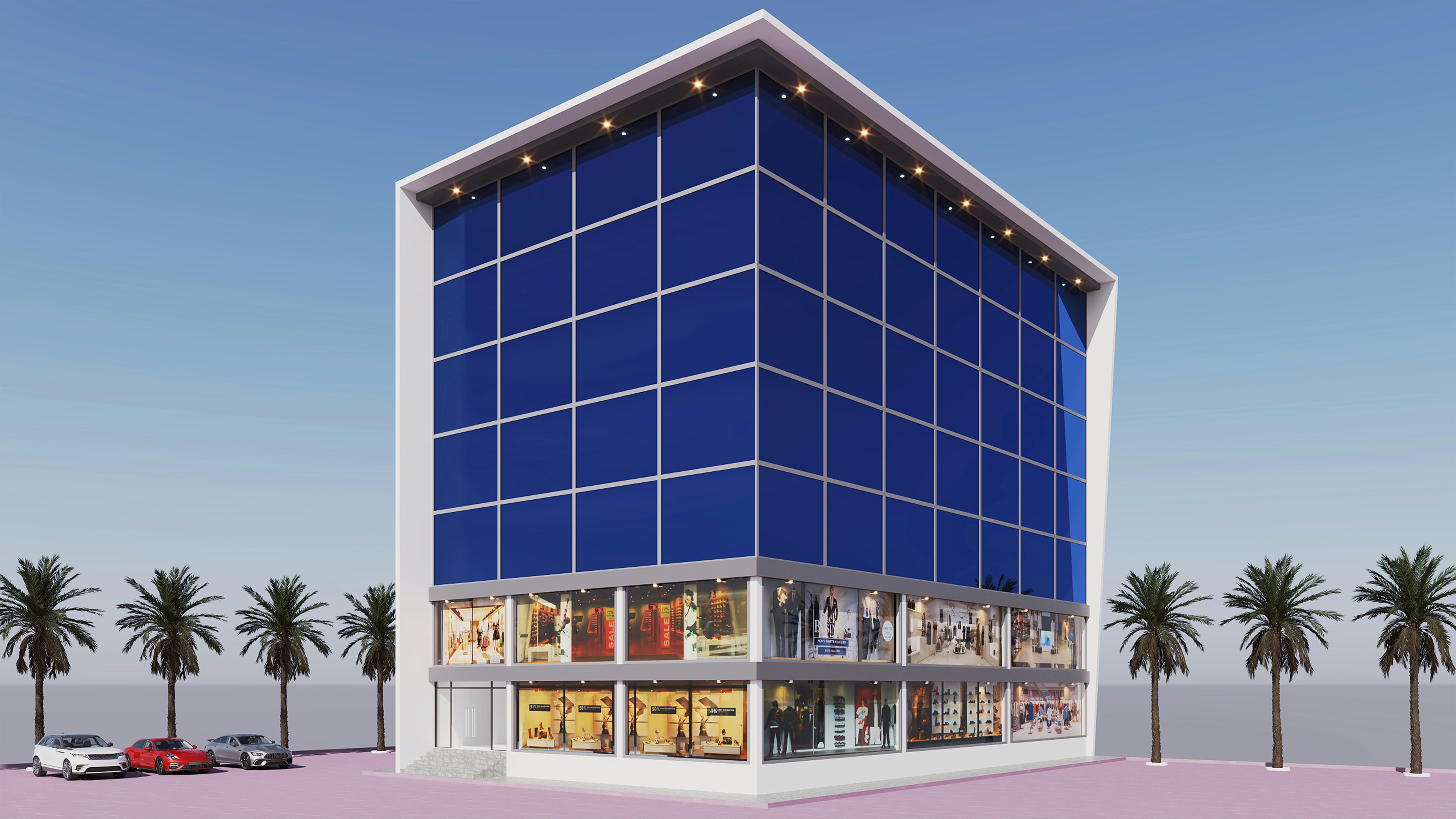 Modern commercial complex