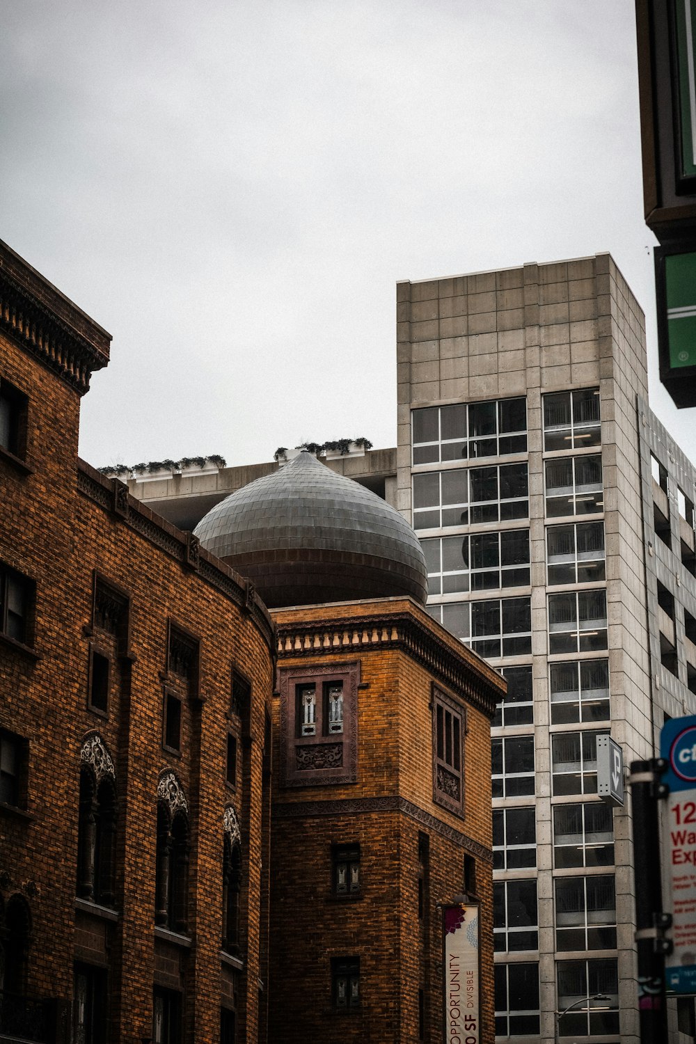 a tall building with a dome on top of it