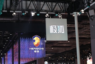 A vibrant branding event showcasing digital signage and interior design.