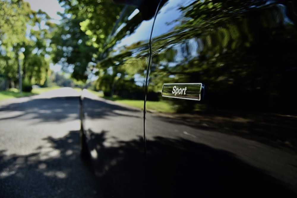 a car parked on the side of the road