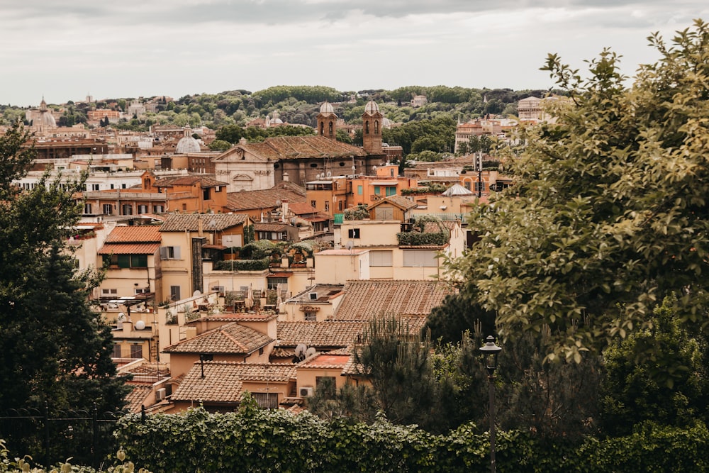 a view of a city from a distance