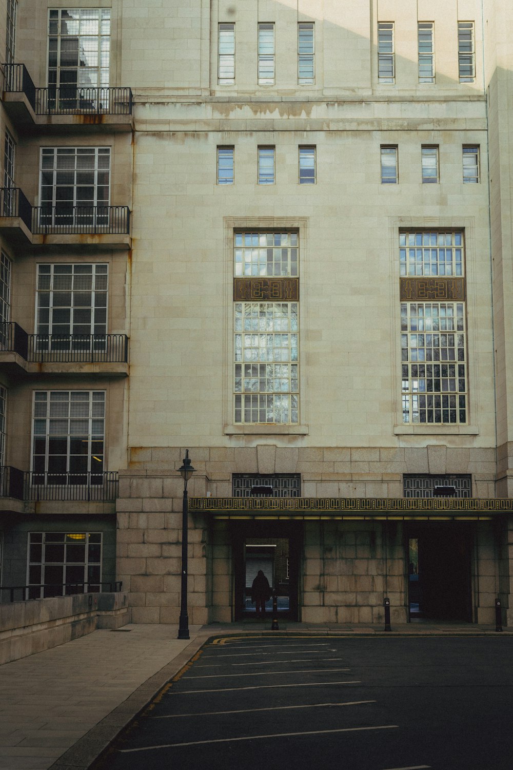 a large building with a clock on the front of it