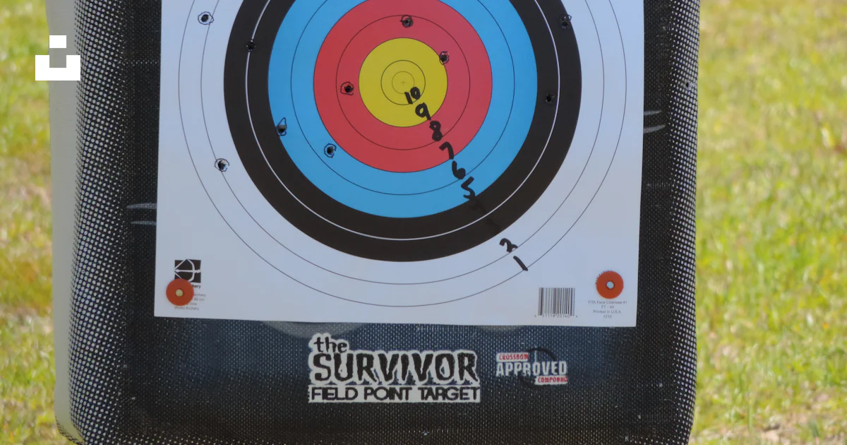 A close up of a target on a target holder photo – Free Sport Image on ...