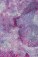 An abstract watercolor painting blending various shades of lilac and lavender on a white canvas.