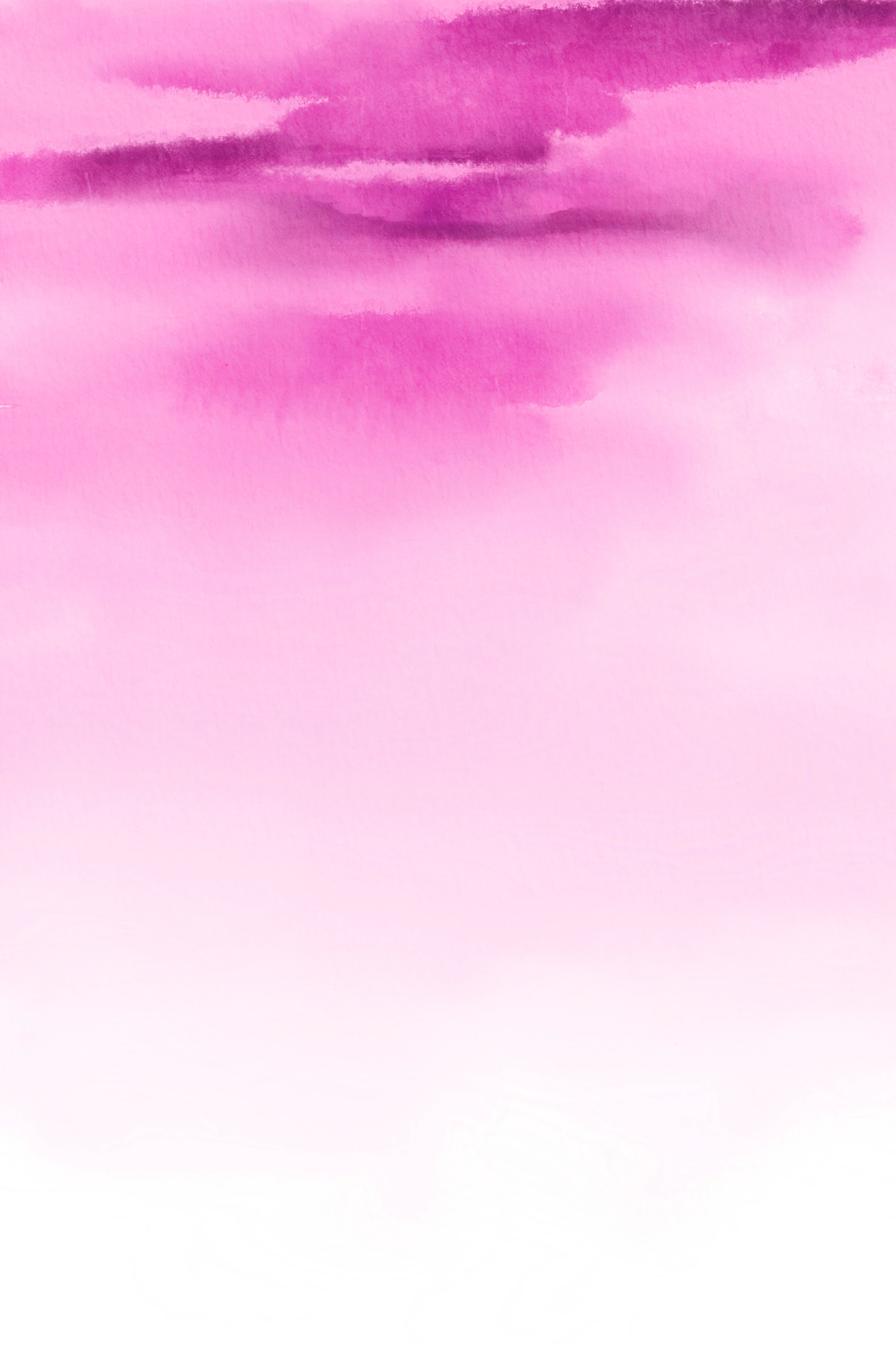 a painting of a pink sky with clouds