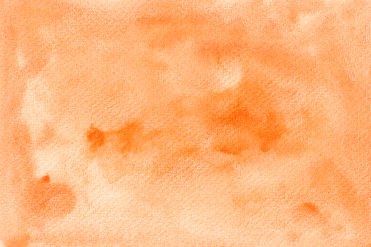 Flowing orange watercolor motion