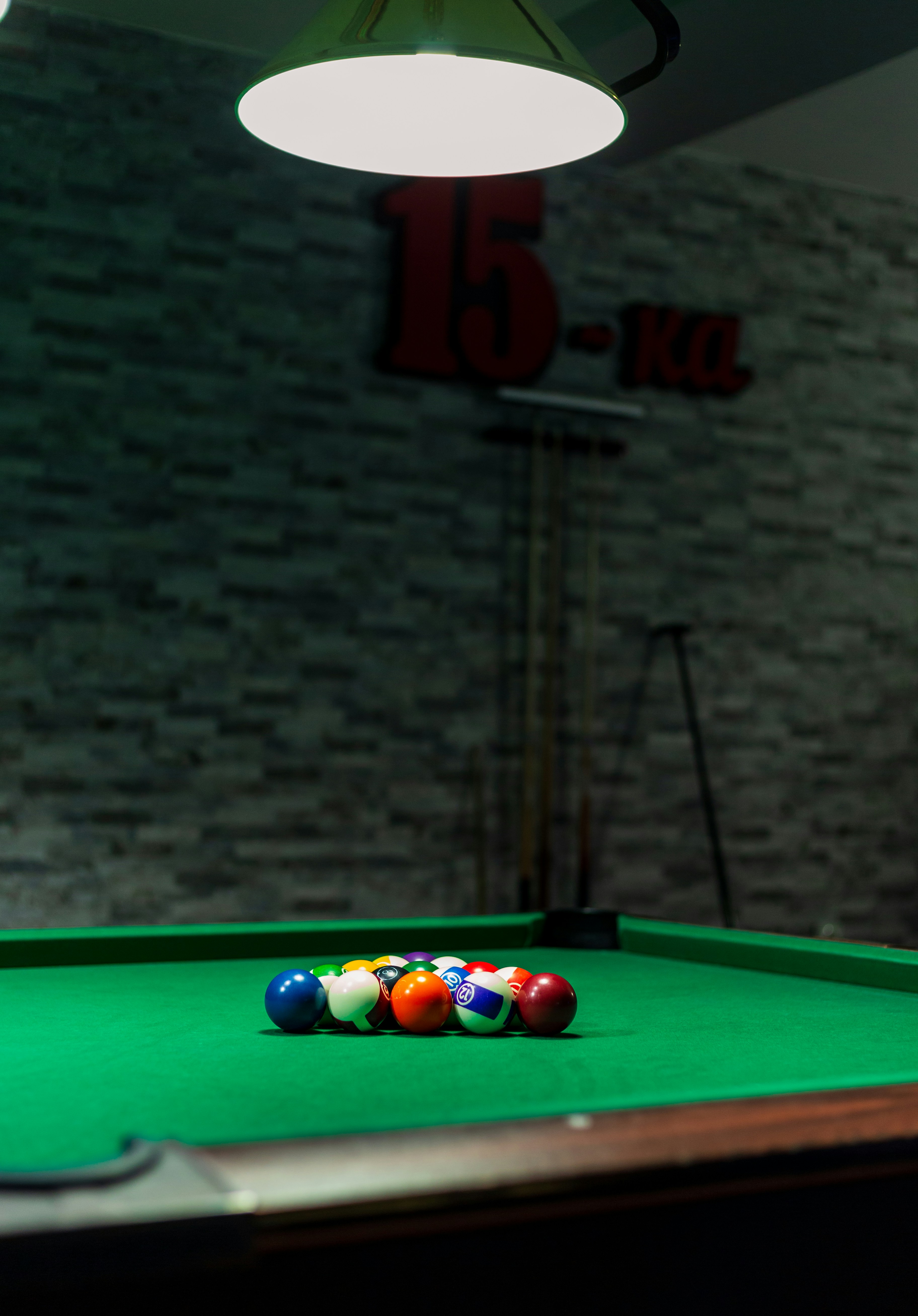 A pool table with a few balls on it photo – Free Macedonia Image on ...