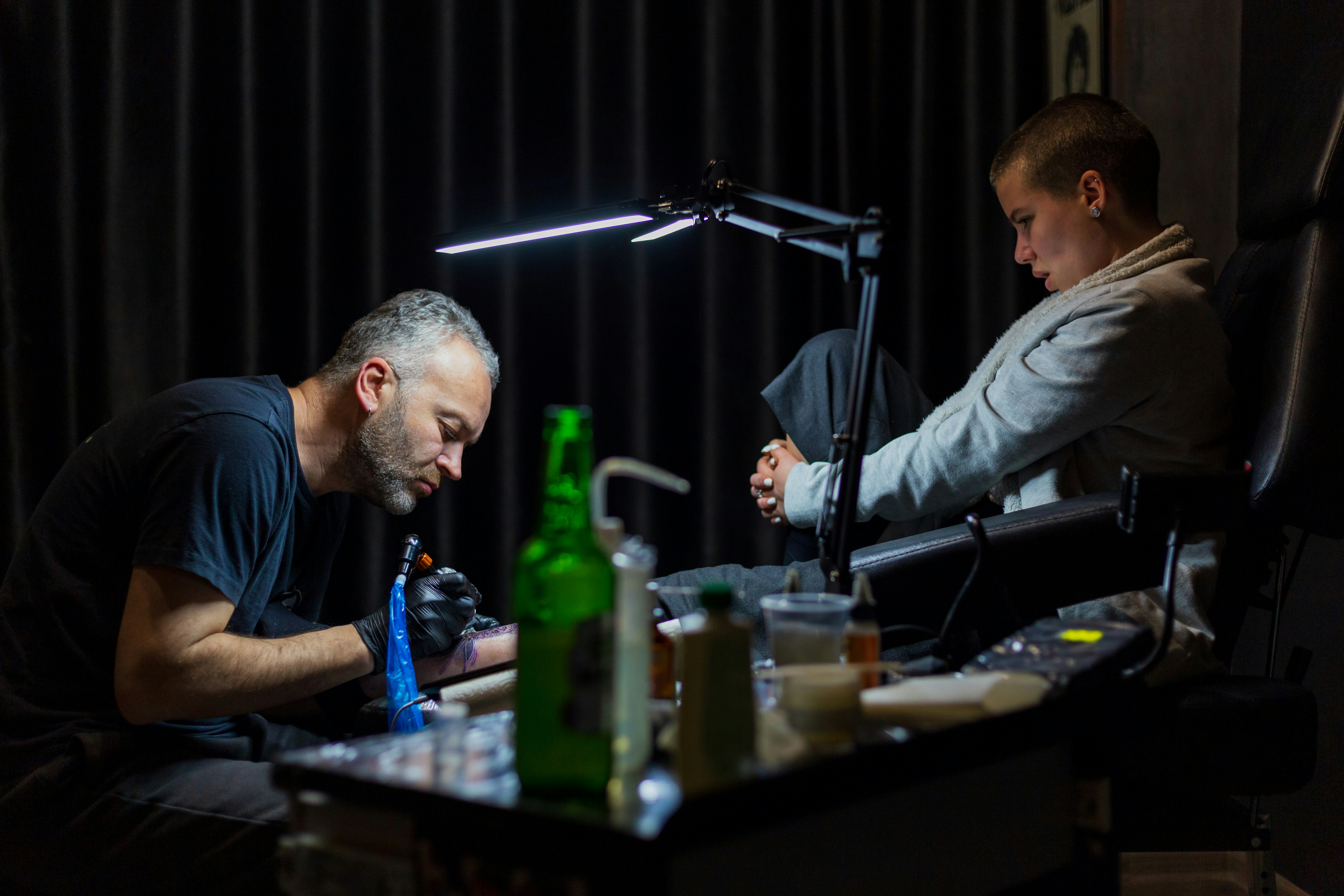 Studio artists collaborating