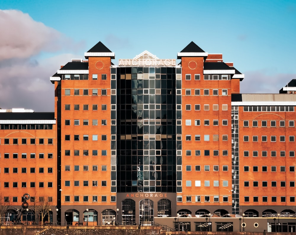 a very tall building with lots of windows