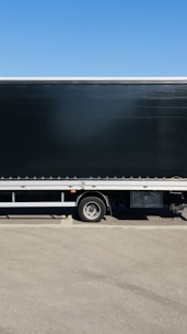 a large truck parked on the side of the road