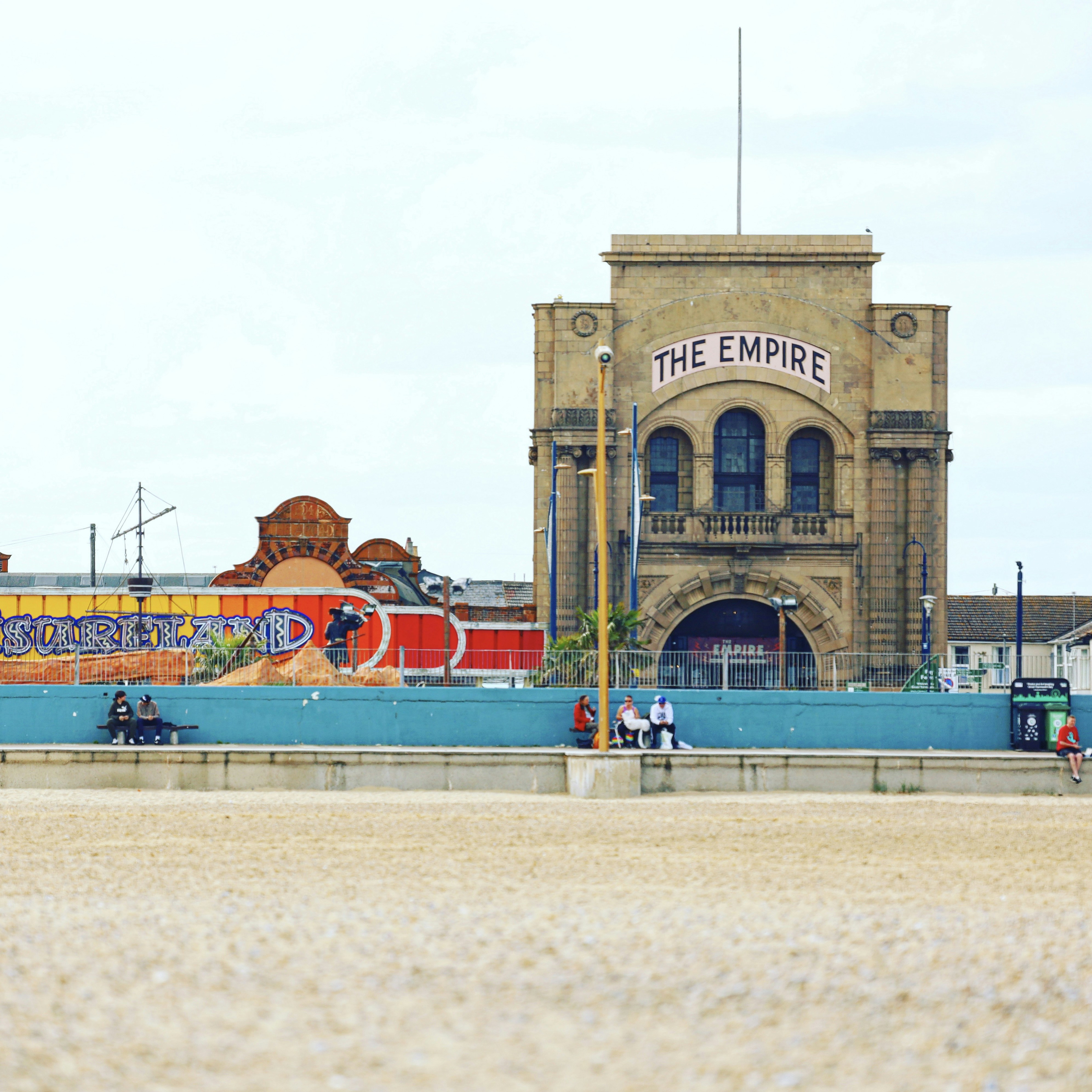 a large building with a sign that says the empire