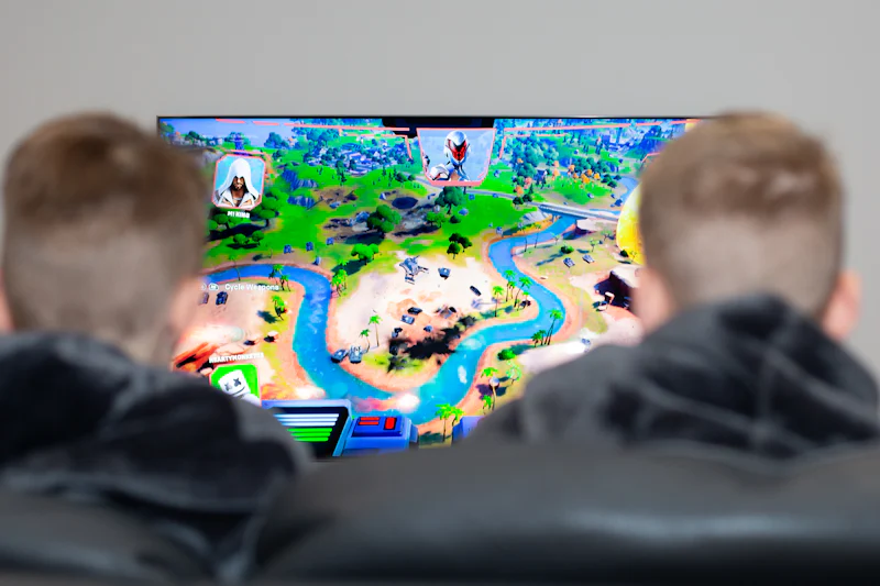 Friends gaming together