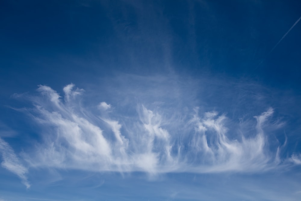 clouds in a blue sky