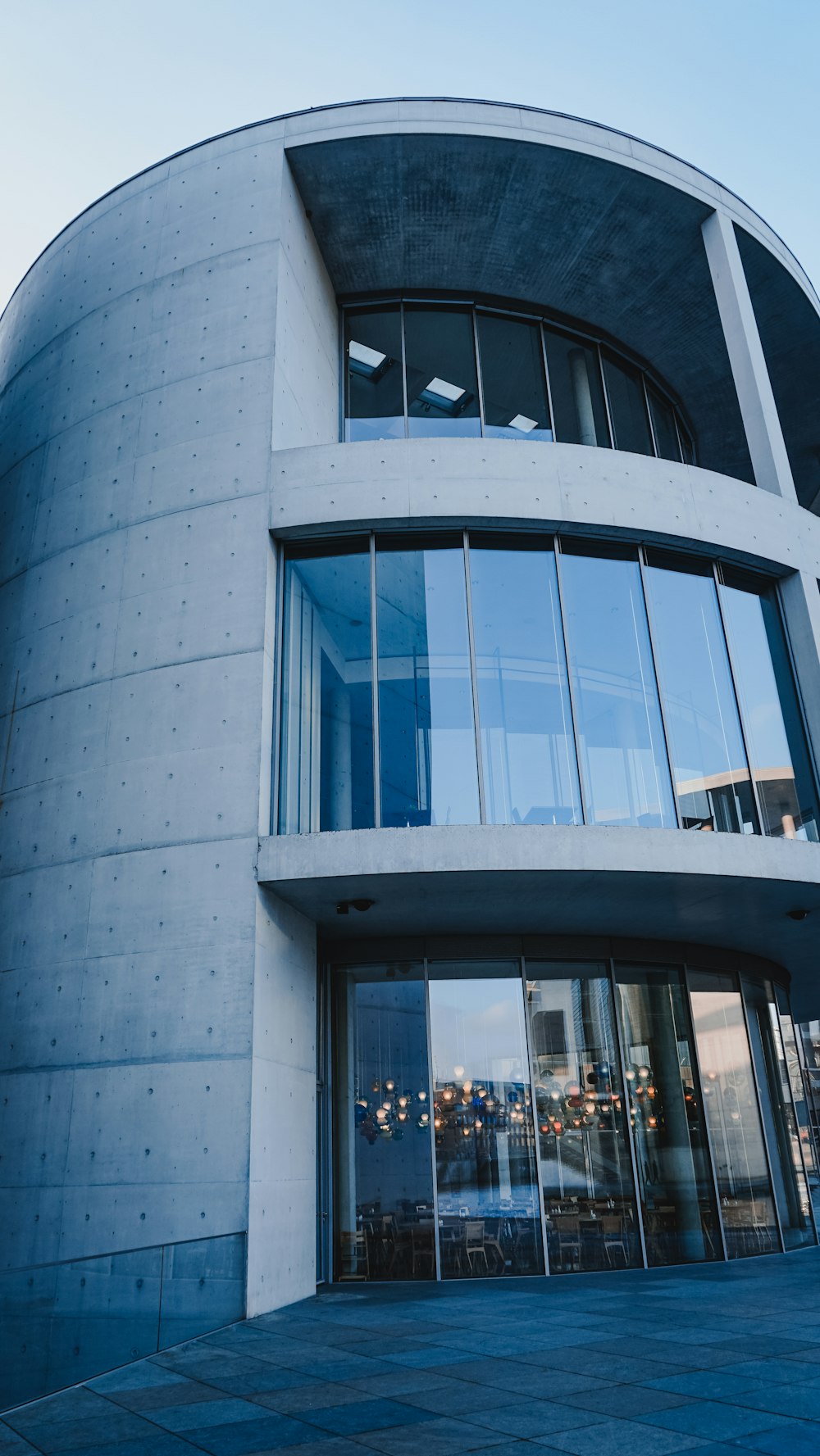 a circular building with a lot of windows