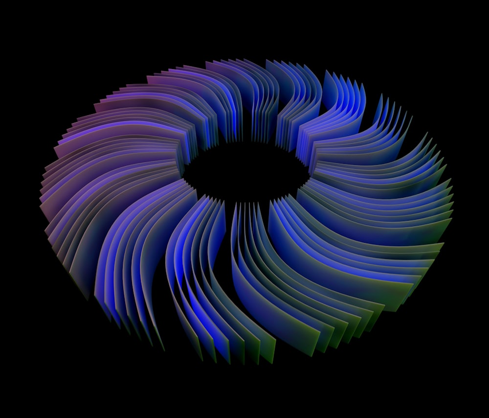 a computer generated image of a circular object