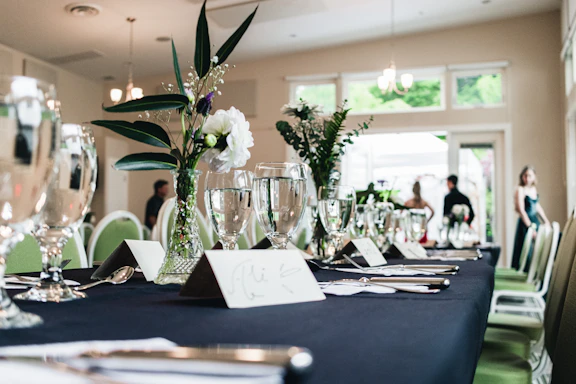 a table is set up for a formal function