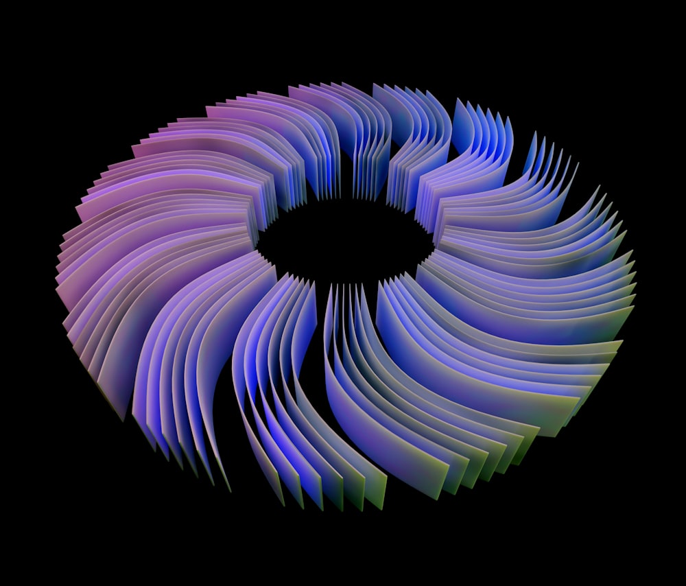an abstract image of a spiral shaped object