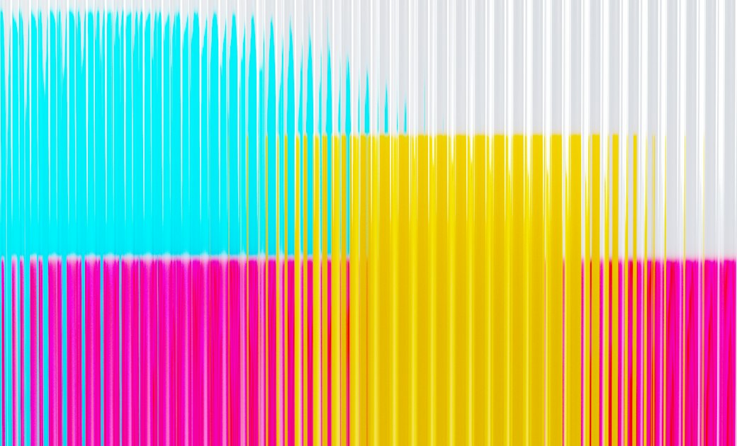 Multicoloured abstract light spectrum showing the full range of visible colour, illustrating the difference in gamut between RGB screens and CMYK print