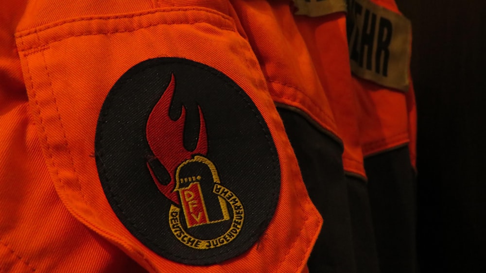 a close up of a fire fighter's uniform