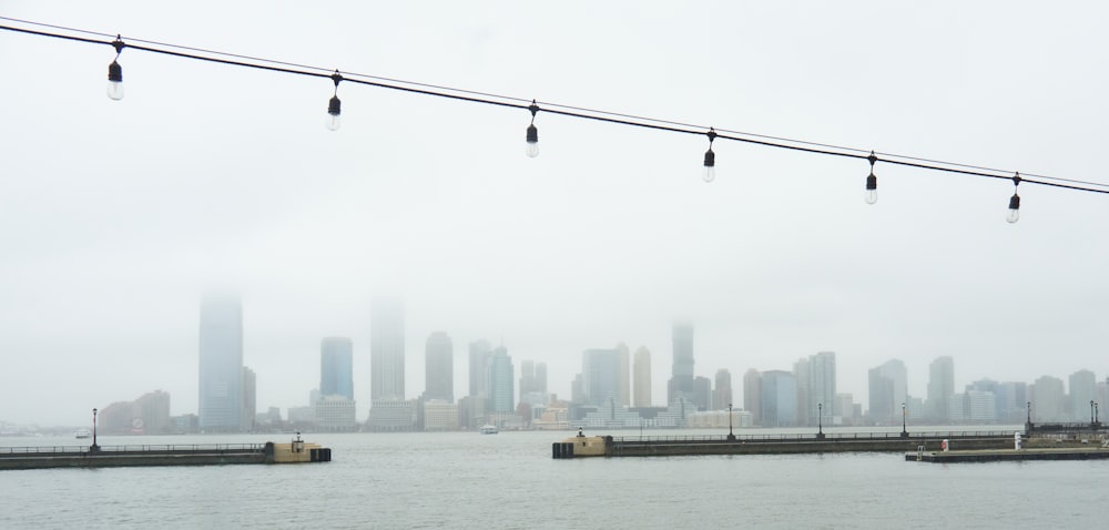 a view of a city from across a body of water