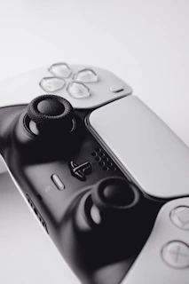 a close up of a video game controller