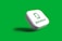 A 3D representation of the Glassdoor logo on a white square block against a green background.