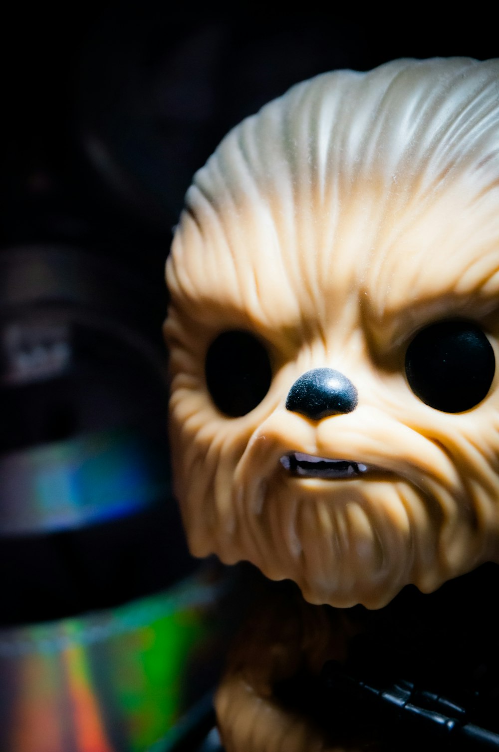 a close up of a toy with a blurry background