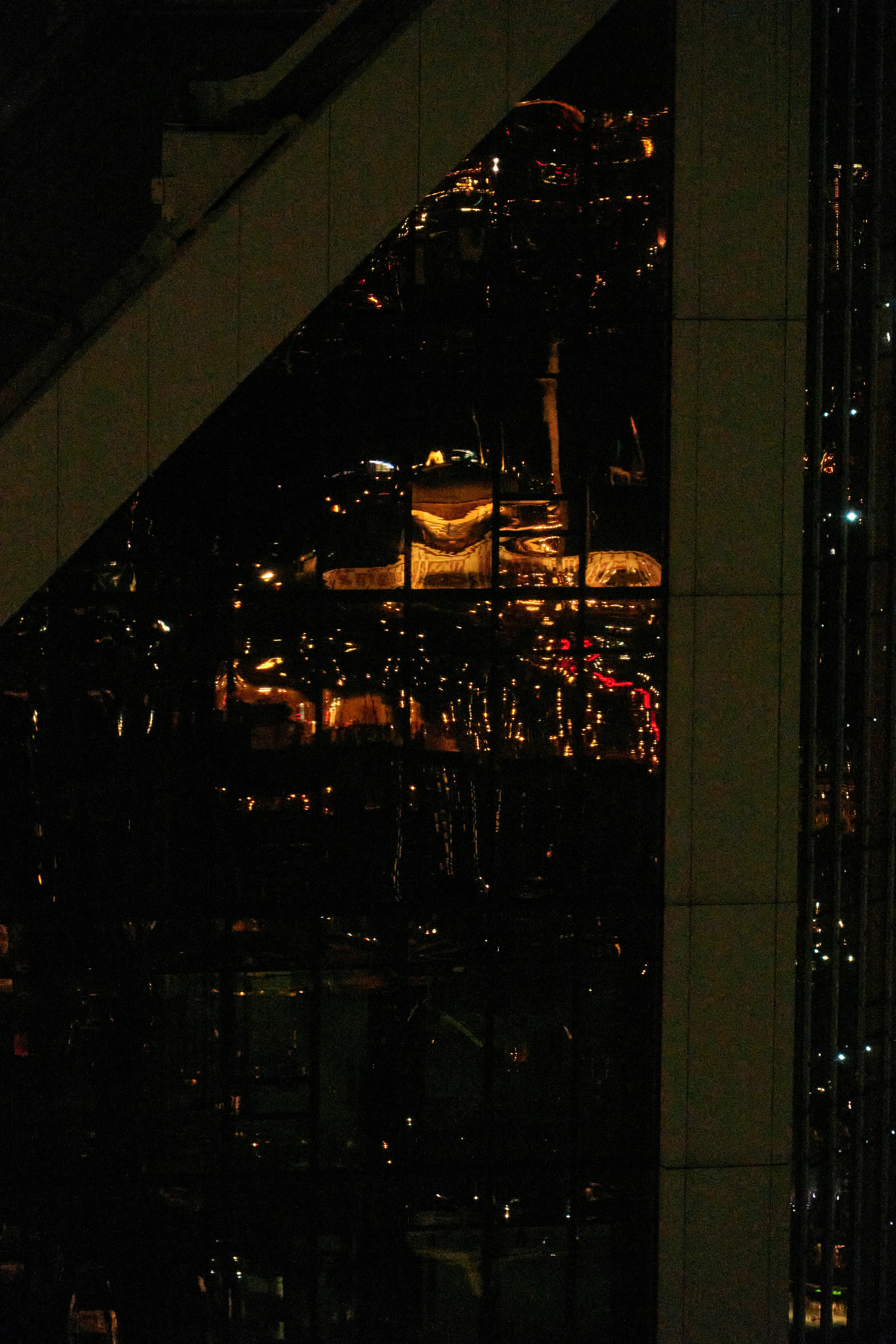 A view of a city at night from a high rise photo – Free Brown Image on ...