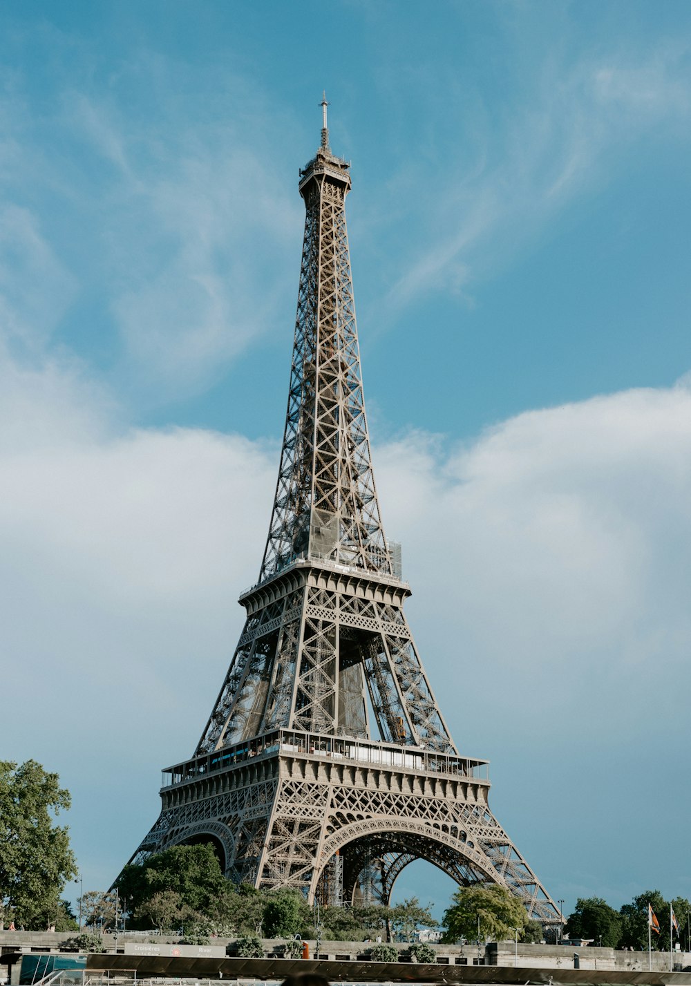 the eiffel tower towering over the city of paris