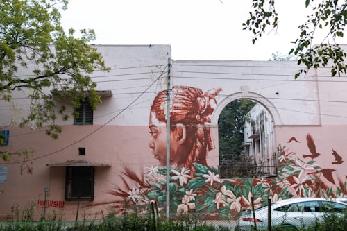 Lodhi Art District mural New Delhi street art
