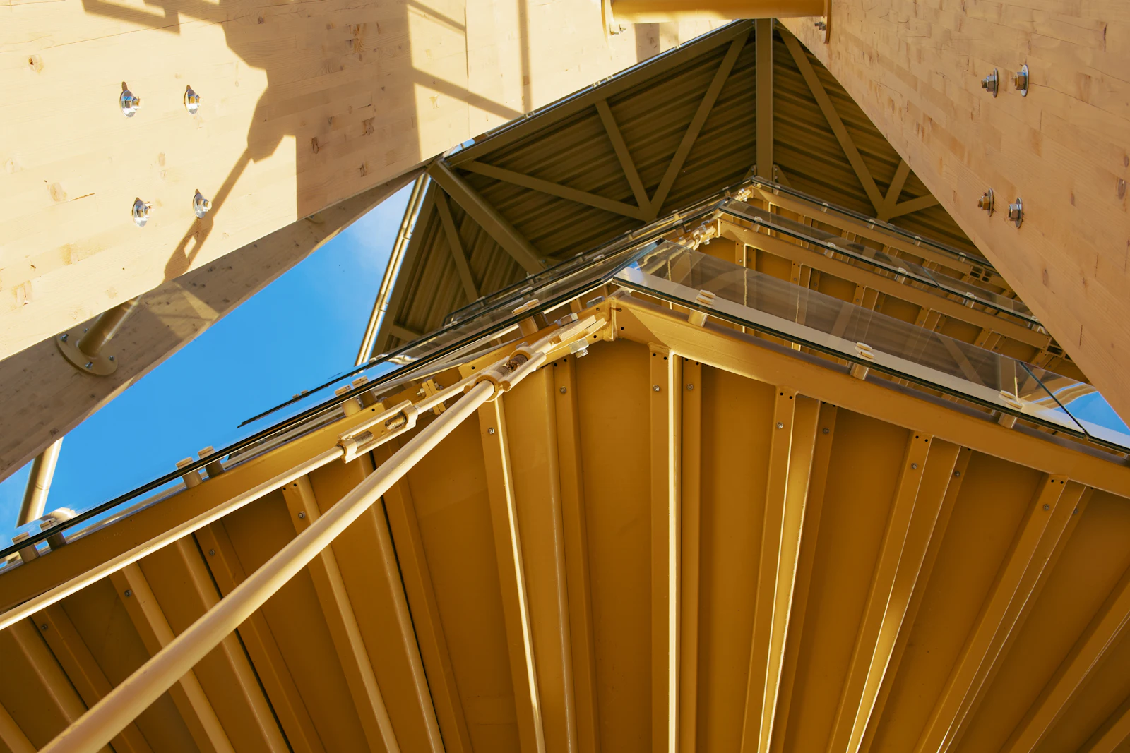Roof with a skylight