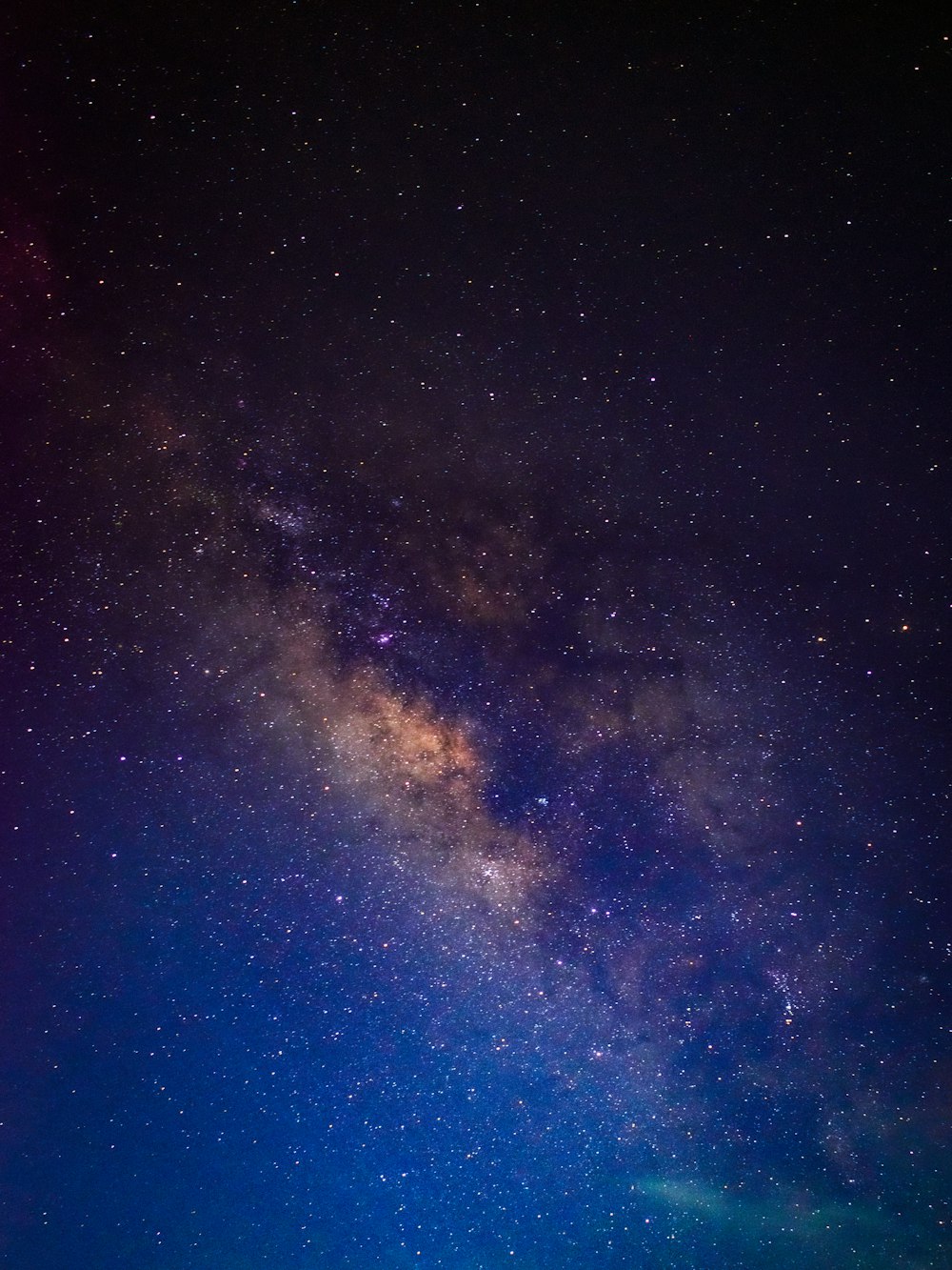 the night sky with stars and the milky