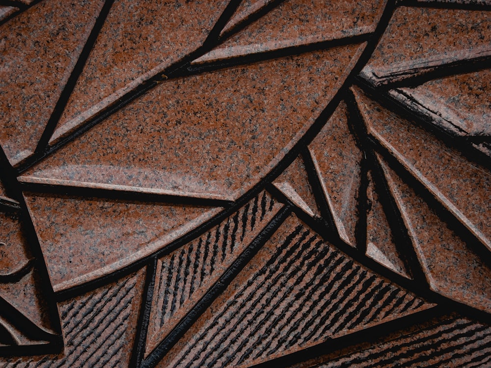 a close up of a pattern made of metal