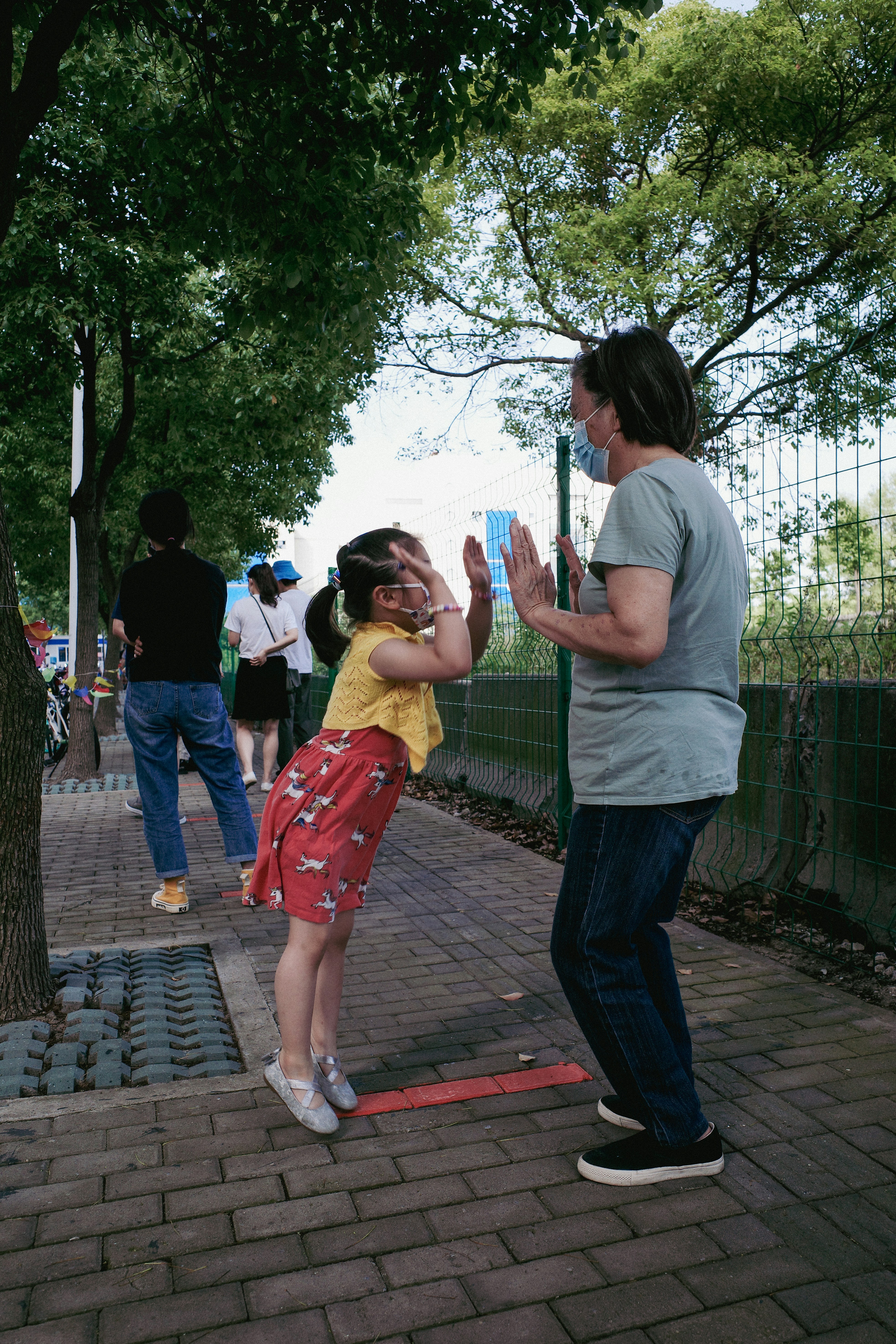 Parent interacting with a child during play