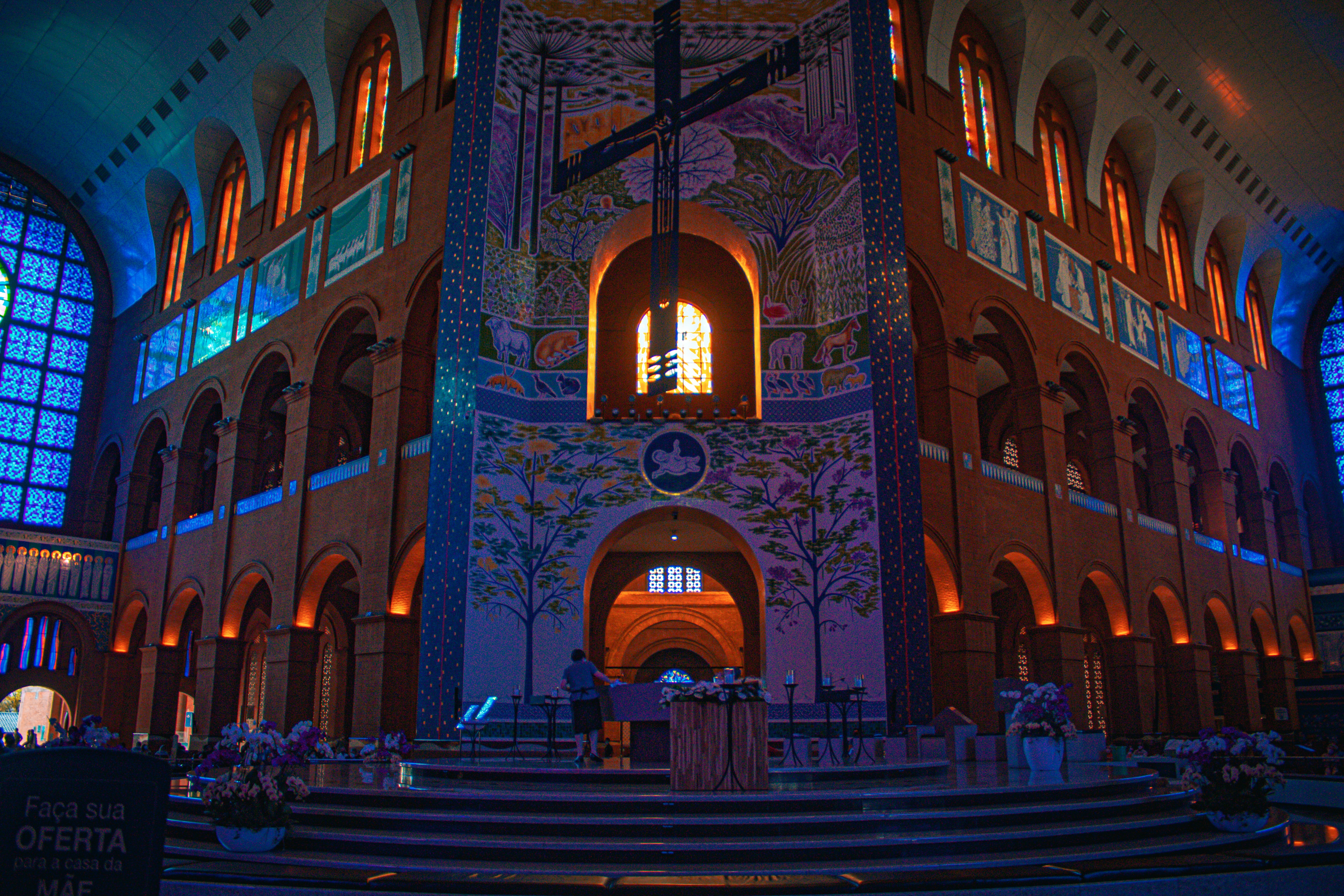 a large building with a clock on the side of it